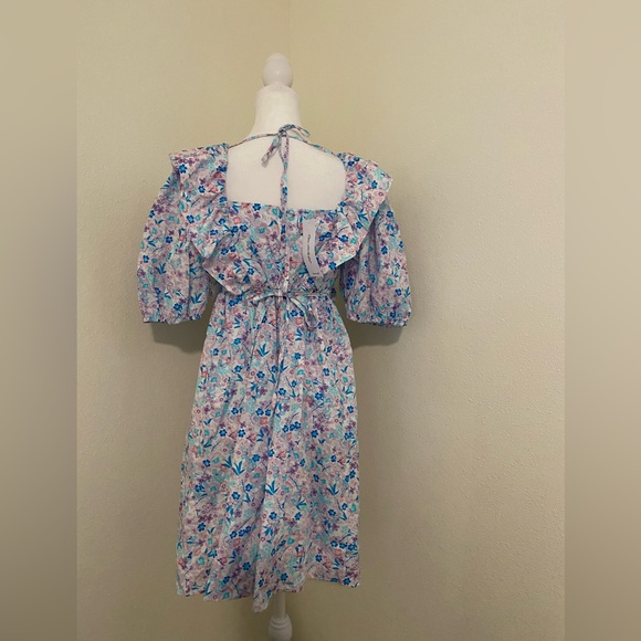 ASOS FLORAL MIDI TIE DRESS - Picture 8 of 15